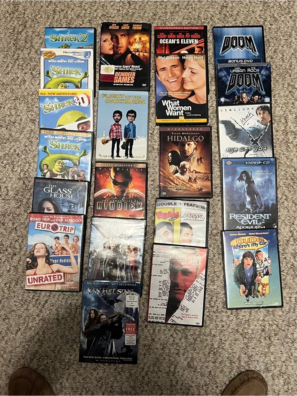 Assorted DVD Movie Collection - Mixed Titles (Black) $ 5 each.